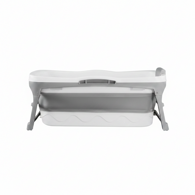 Portable Bathtub for Adults, 56" Foldable Collapsible Soaking Bath/Ice Bath | Space-Saving, Ergonomic Comfort. Hot Bath or Ice Plunge. Easy Setup, Compact Storage, No Install, Fits Any Home or Outdoor