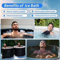 Ice Bath Water Chiller, 1/3HP Cold Plunge Chiller with External Filter, Filter Pad, and Pump, Remote Control Water Chiller, for Home and Professional Use