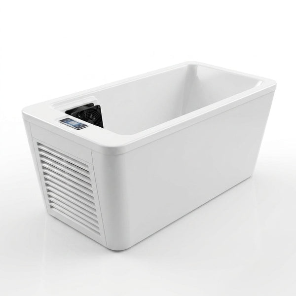 Cold Plunge Tub Engineered for Hot & Cold Therapy, 61 Gallon Capacity, 77x31.5x30 Inches, Wellness Recovery — Studio Shot