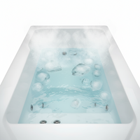 Cold Plunge Tub Engineered for Hot & Cold Therapy, 61 Gallon Capacity, 77x31.5x30 Inches, Advanced Cooling
