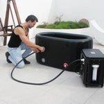 Ice Bath Tub with Water Chiller Compatibility-Xxl 77" X 28"X 24"Cold Plunge Tub for Athletes - Outdoor, Portable, Inflatable - Recovery PRO