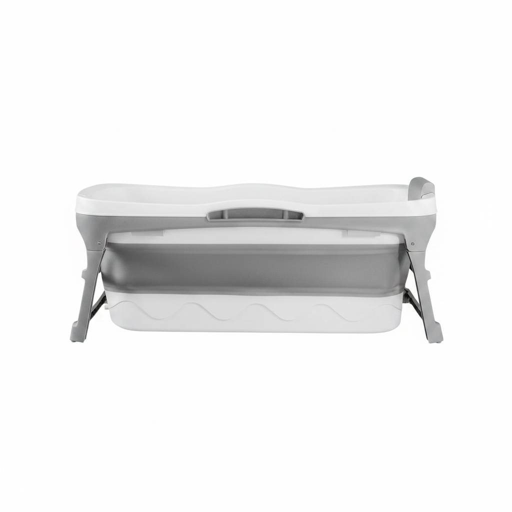 Portable Bathtub for Adults, 56" Foldable Collapsible Soaking Bath/Ice Bath | Space-Saving, Ergonomic Comfort. Hot Bath or Ice Plunge. Easy Setup, Compact Storage, No Install, Fits Any Home or Outdoor