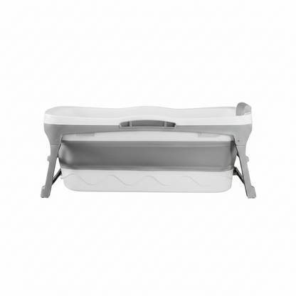Portable Bathtub for Adults, 56" Foldable Collapsible Soaking Bath/Ice Bath | Space-Saving, Ergonomic Comfort. Hot Bath or Ice Plunge. Easy Setup, Compact Storage, No Install, Fits Any Home or Outdoor